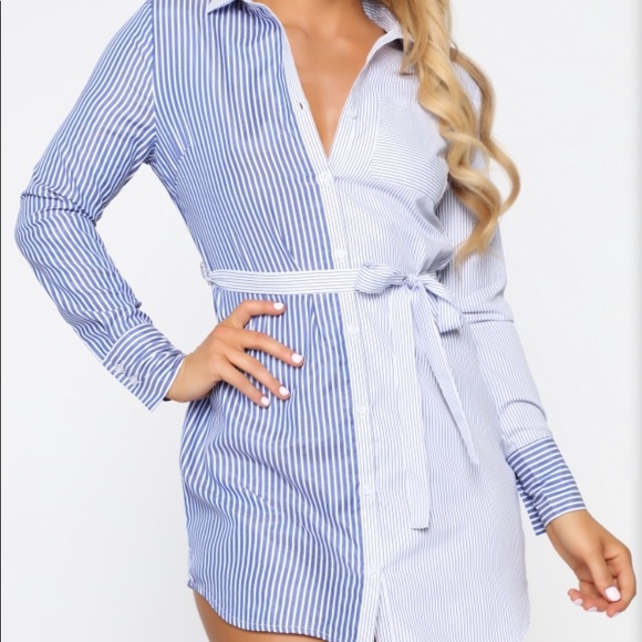 Button up dress with open back - Picture 4 of 5